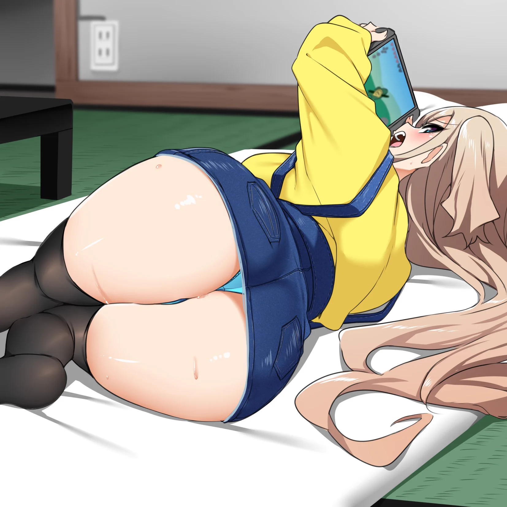 無防備にゲームをするメスガ〇 https://t.co/nZUkx7suKv