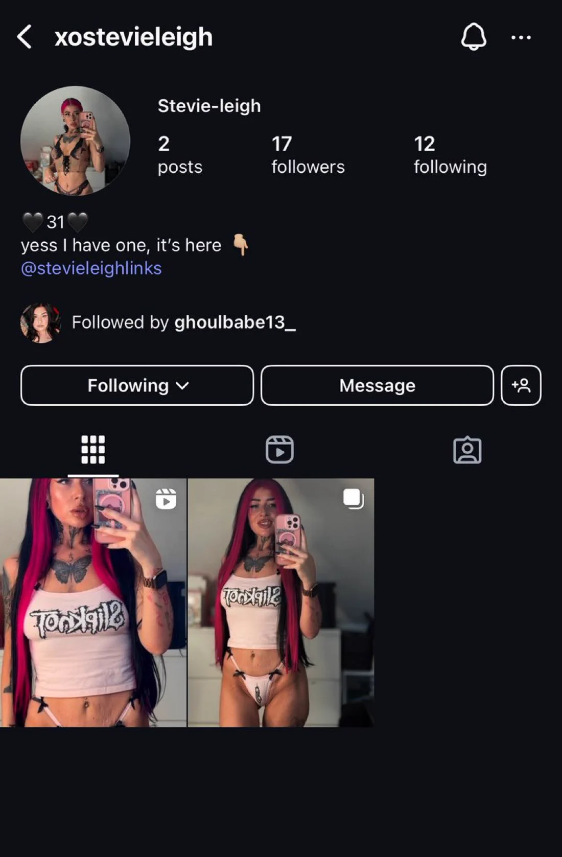 Go follow and show my new insta some love please &amp; thank you! 🩷🖤🥺 Link below in comments 🫶 https://t.co/jl1jFTSXbz