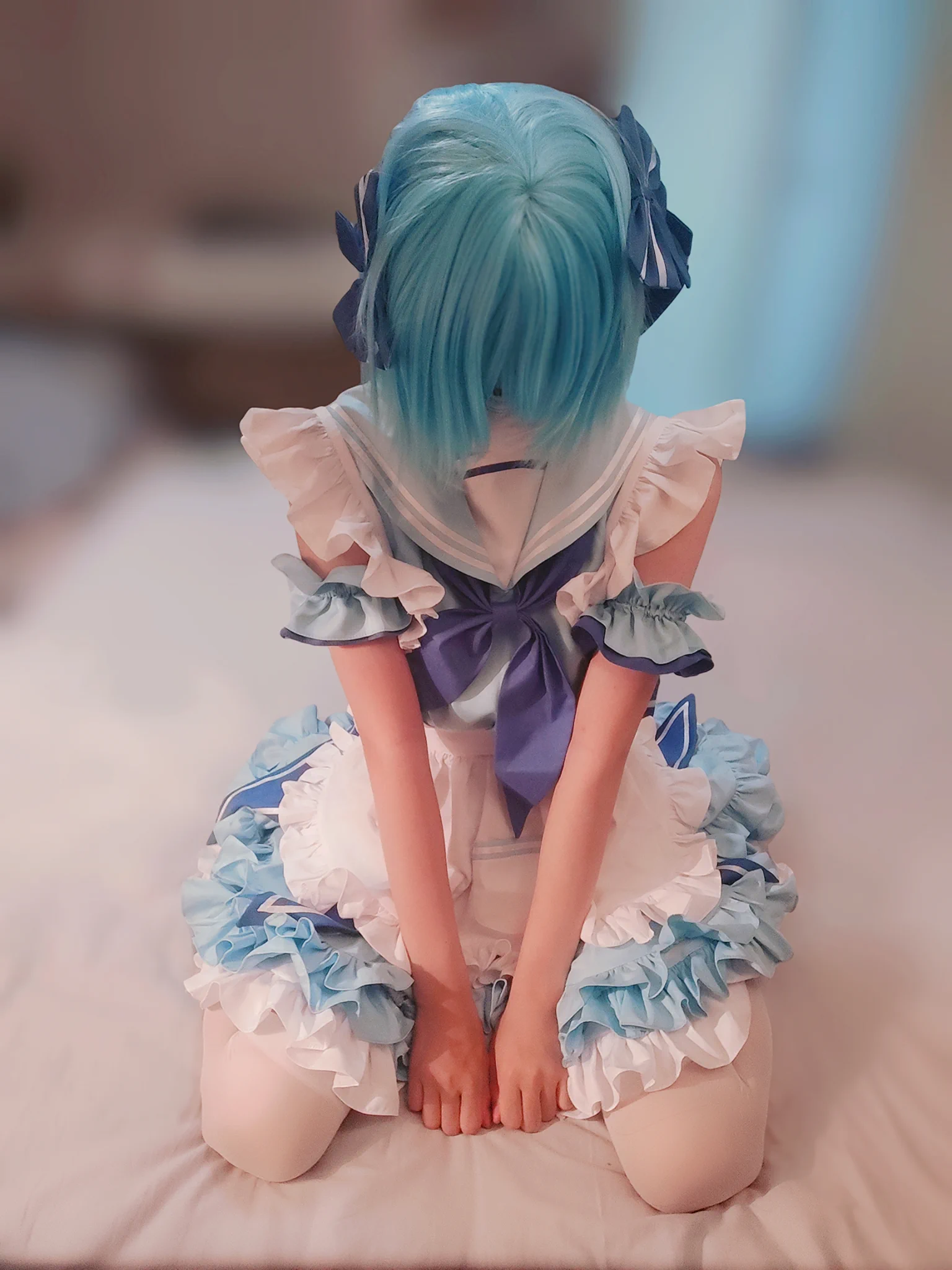 看不见眼睛了就是要这样懂不懂露的越少越有感觉#男娘coser #チルノ #東方Project https://t.co/SGp20AMUbF