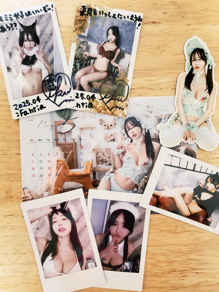 いくみさん（@193iKkyu3）のファンティア限定ランチェキが届きました«٩(*´ ꒳ `*)۶»わーい、ケモミミだー"(ﾉ*&gt;∀&lt;)ﾉ今回はポストカードやシールも含めて、カワイイ系多め？かな？どれもお似合いです😊春らしくて、それも素敵(&gt;&lt;)🌷🌸#いくみ管理部#いく民#呑田いくみ https://t.co/z7yRT65RLY