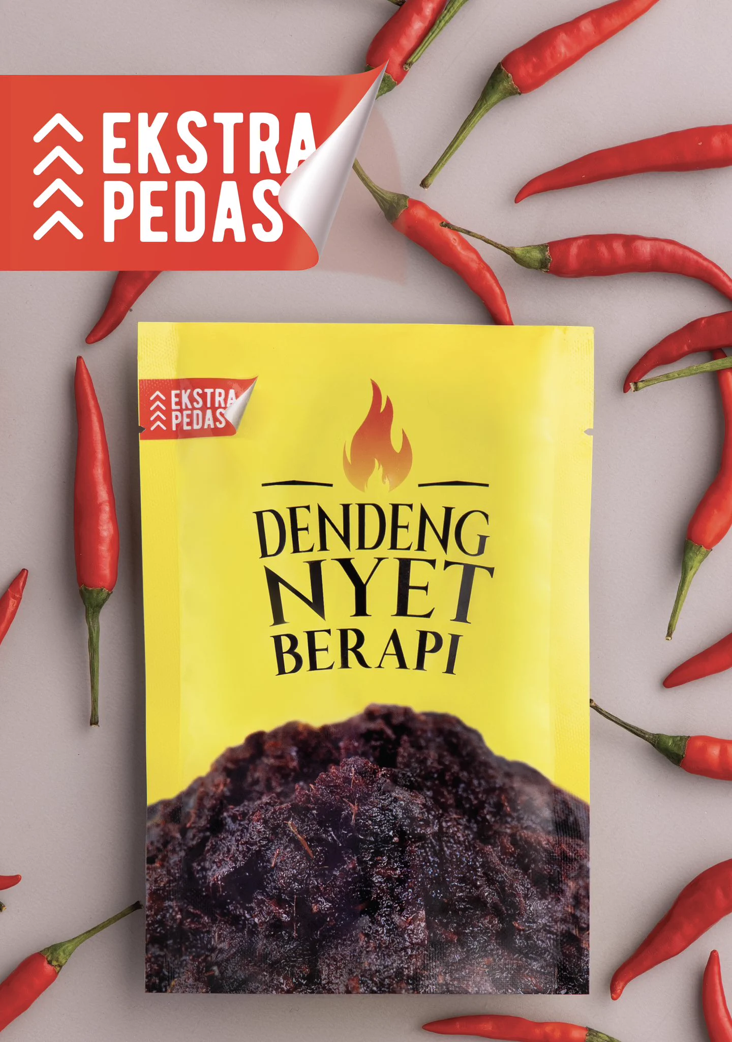 Di atas permintaan ramai, kita akan launch Dendeng Nyet EKSTRA PEDAS pada hari rabu ni. Segala feedback yang anda bagi telah kami ambil maklum untuk R&D Dendeng Nyet versi baru ini. Kalau anda suka pedas, this one is for you ❤️🔥40,000 ribu paket akan di jual pada hari Rabu ini 7 Mei, jam 9 malam, live di TikTok Khairulaming. Thank you guys for your support 🙏🏻
