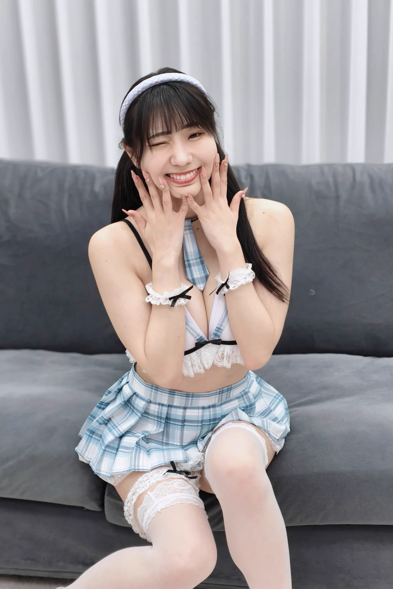 2025/05/03スカートは短く、 視線はキラリ。🤍🩵😉#百田光稀#ForAver攝影會#1億円ボディ@chee828⁦@momota_mitsuki2 https://t.co/1zLR2UxR95
