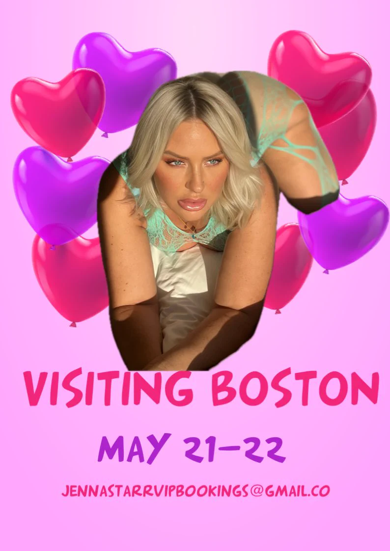 VISITING BOSTON MAY 21-22Email: jennastarrvipbookings@gmail.com https://t.co/rTR6ECfZCO