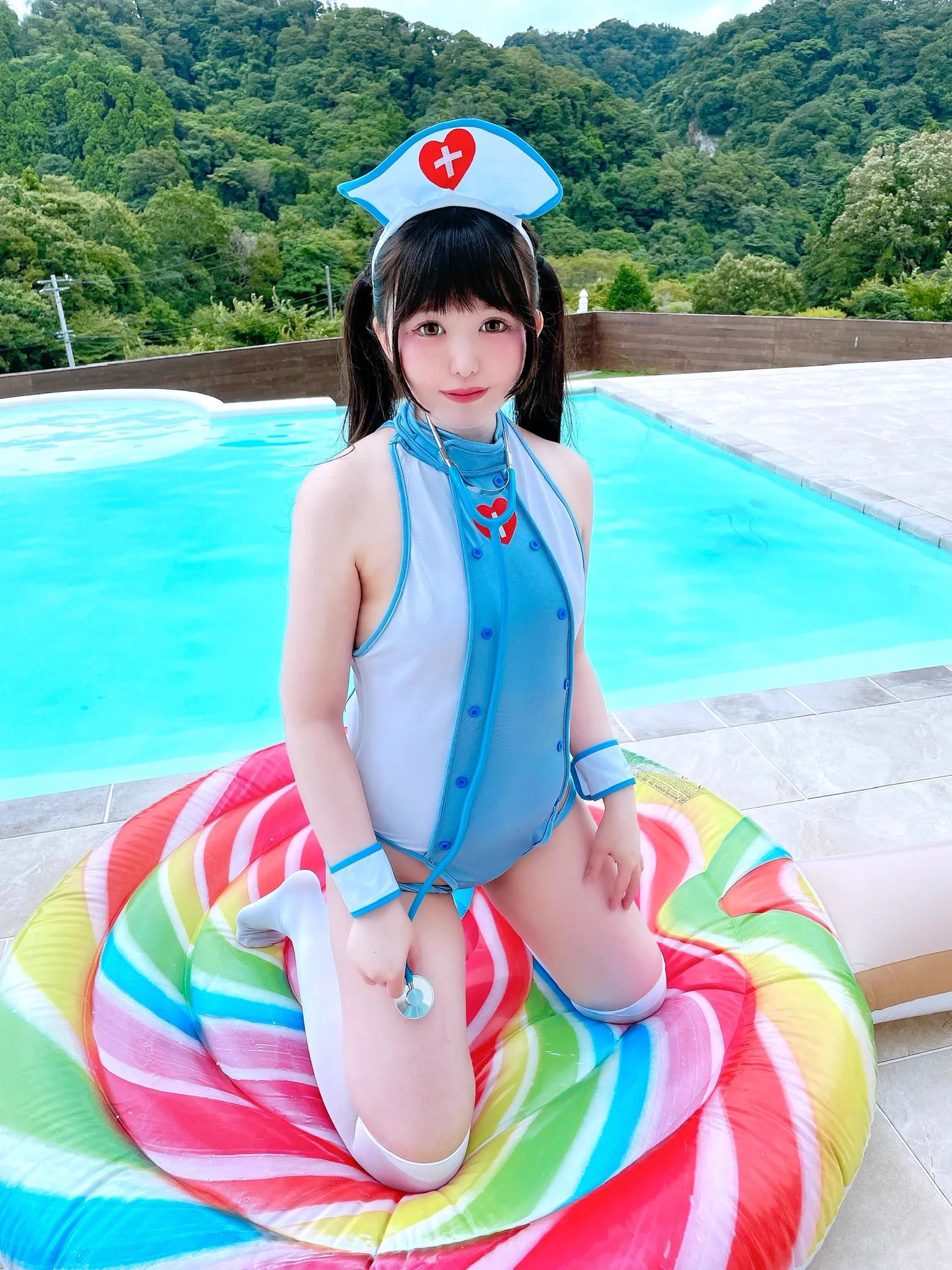 おはよ🩵5/18のコスホリに会いに来てね🫶🏻😋 https://t.co/CSUBEwq3xO