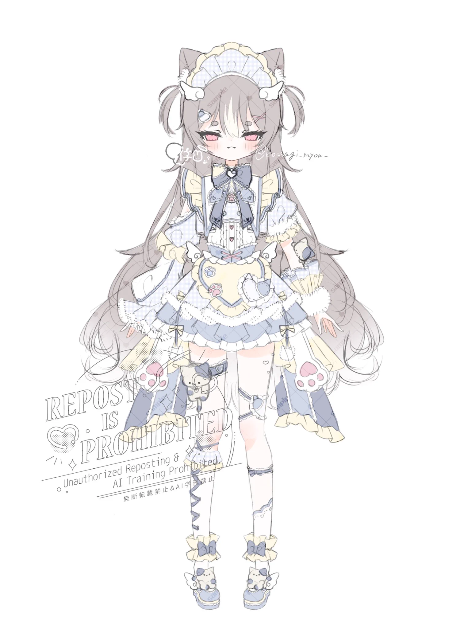°ʚ モデル販売 ɞ°こちらのねこメイドちゃんの魂になってくださる方を募集いたします໒꒱·̩͙・IRIAM Live2Dモデルどちらでも可・顔、髪型、カラーリングの変更可・衣装の微調整可ご予算明記の上DMにてご連絡お待ちしております❕(ご相談のみ大歓迎◎)#魂募集 #Vtuber魂募集 #イラスト依頼 https://t.co/JibOA43yLY