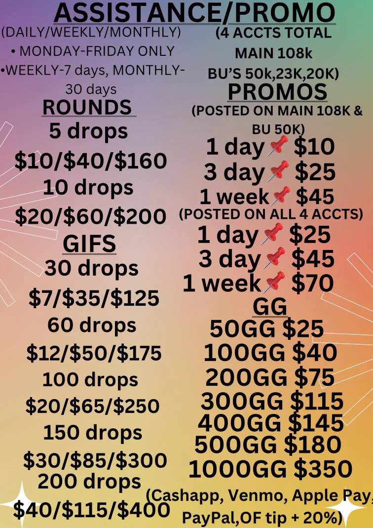 SALE‼️‼️-buy 1 week of drops, get 2 days for free -buy 1 month of drops, get 1 week free-bundle 1 month of both gifs &amp; rounds, get $50 off -50 FREE GG when u purchase 500 or less GG -100 FREE GG when u purchase 1000+ GG https://t.co/VowpeqkDlK