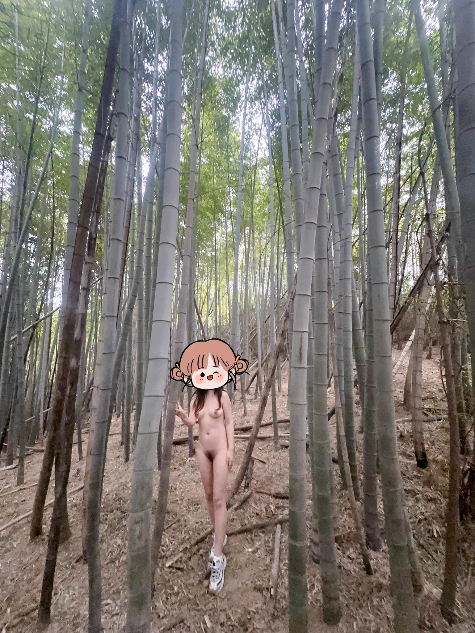 第一次进竹林，光着身子挖笋，就怕被挖笋的大爷看到@luchu888 https://t.co/2hQuQzqXqB