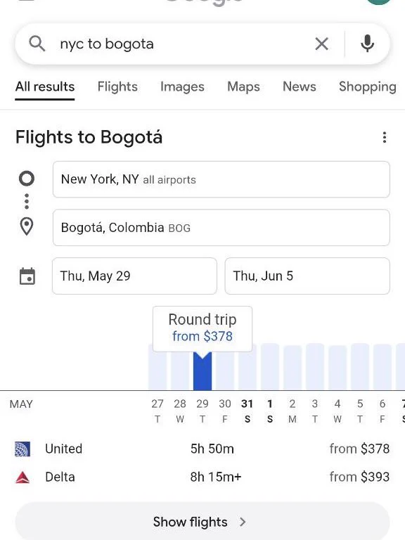 NYC - Bogotá 往返不到400刀 被震惊了😳😳 https://t.co/S9Qym4ryPd