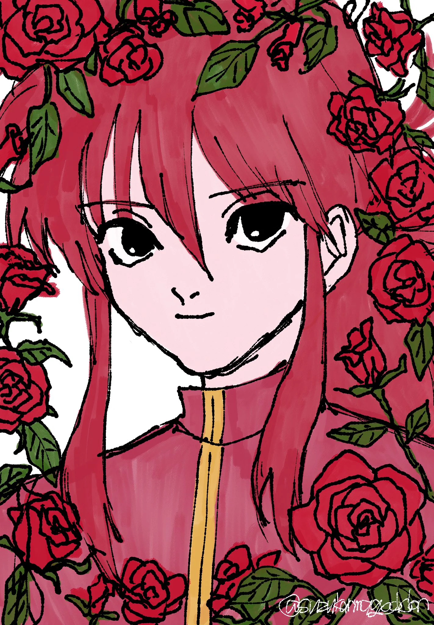 蔵馬のファンアートです https://t.co/ccUgCJTibh
