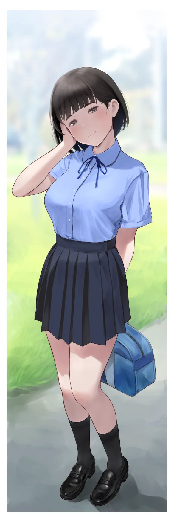 先日描いた競泳水着女子の日常その① https://t.co/uQdCckKiLH
