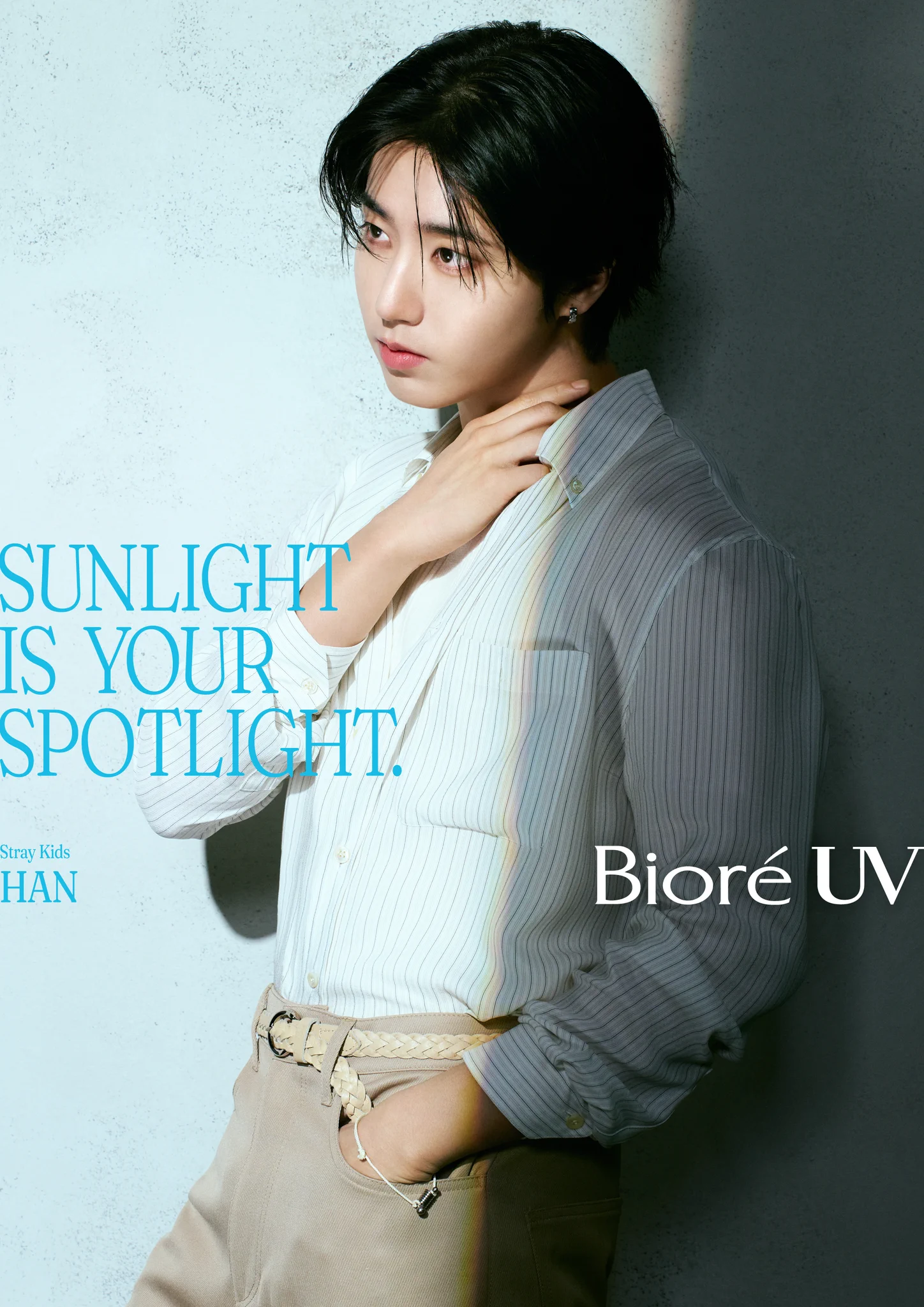 "SUNLIGHT IS YOUR SPOTLIGHT."​ถึงเวลาเปล่งประกายท่ามกลางแสงแดด บิโอเร ยูวีพร้อมซัพพอร์ต ให้คุณก้าวไปให้สุด ​#BioreUV​#SKZ​#StrayKids​#SUNLIGHTISYOURSPOTLIGHT https://t.co/c3TcF9RSpo