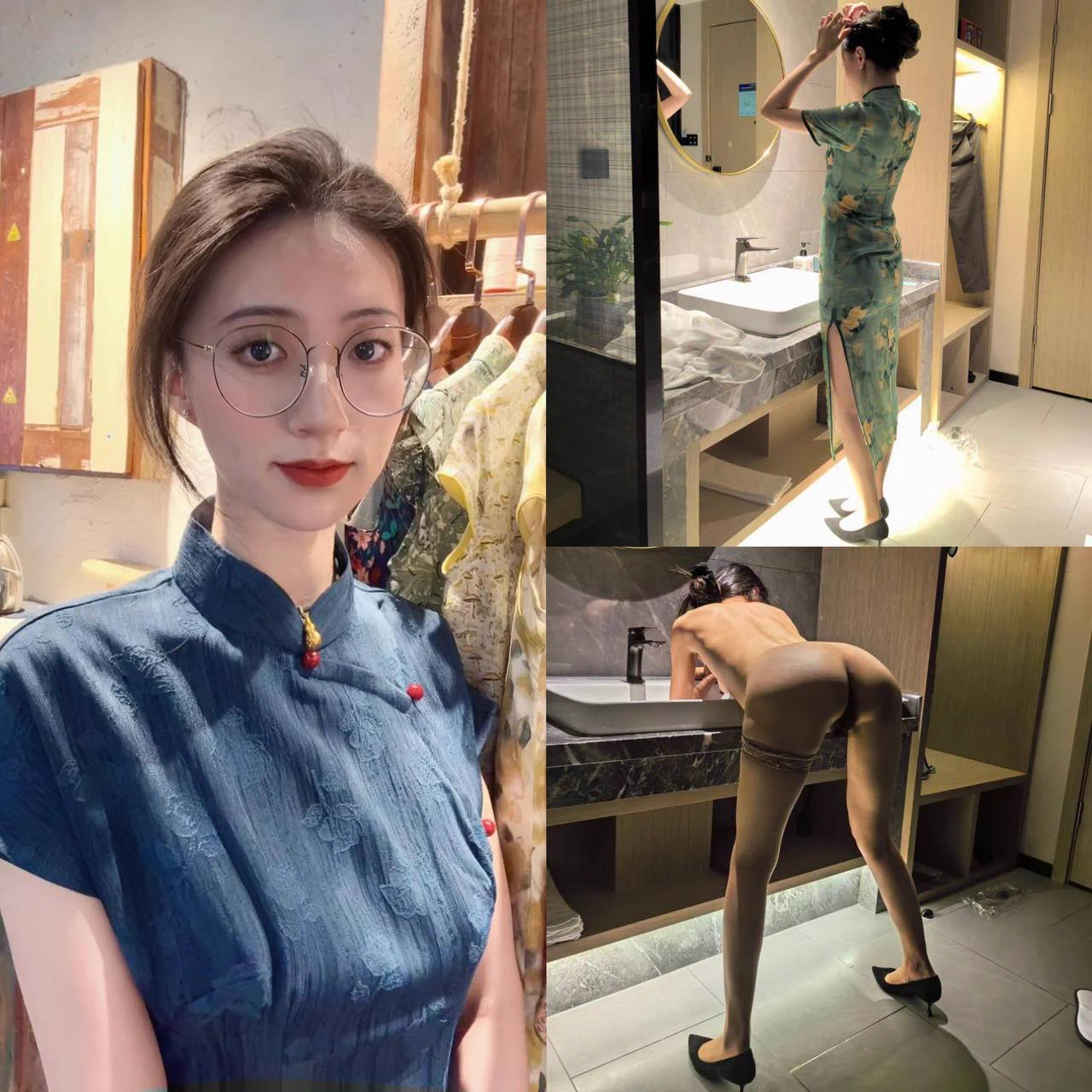 “你一句春不晚，我就到了真江南。”一直很喜欢旗袍的婉约，不过比起在家，还是在酒店见粉丝的时候更释放。你们应该也想不到旗袍下的身体，会撅起屁股摆出这样的姿势吧… 来推特就是为了释放，天气一热太躁动啦，喜欢的可以报名哦… https://t.co/4bIzttp2Ki