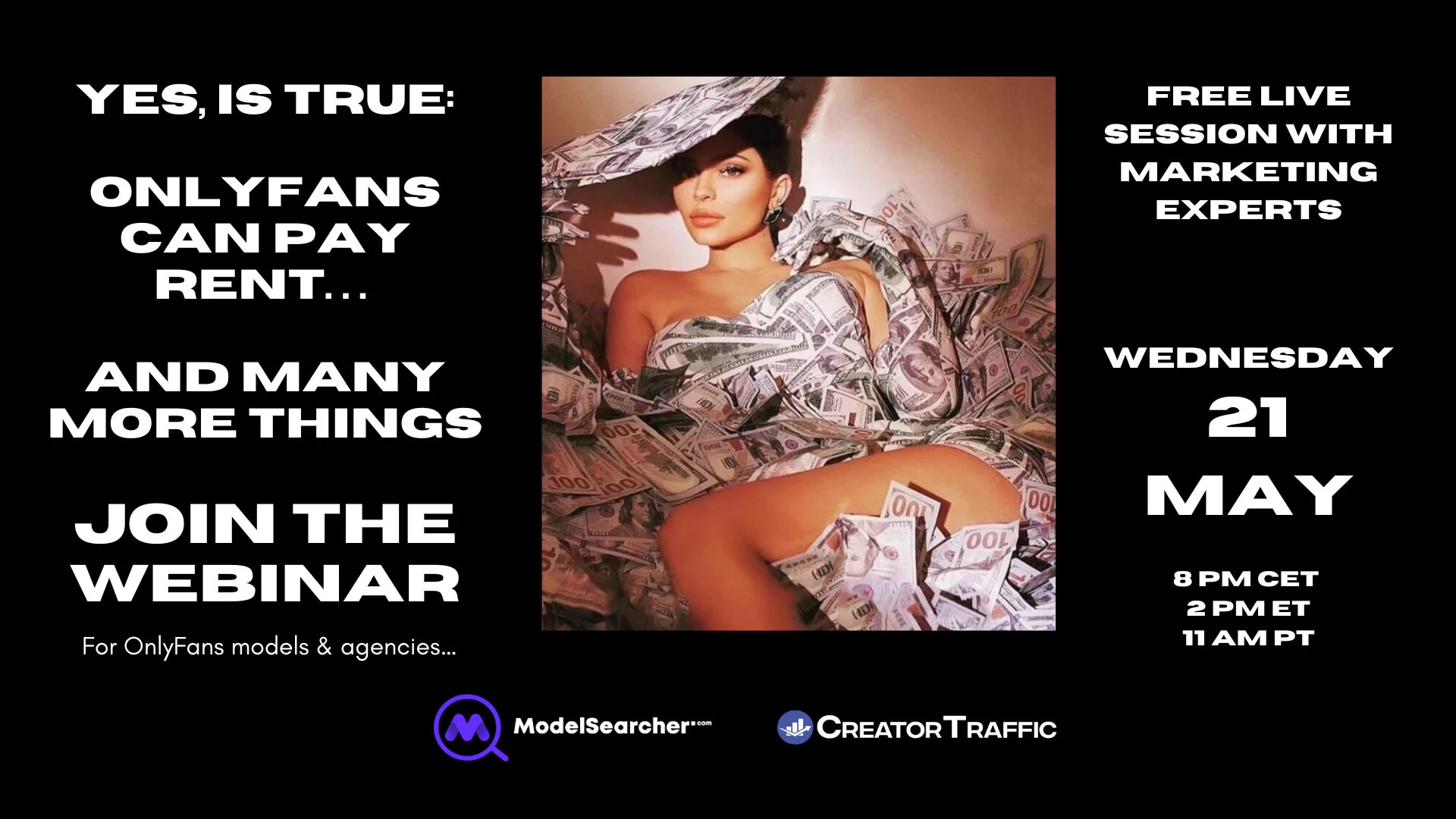 💥LIVE Zoom—May 21 Want more fans, subs, &amp; money? Join Daiana from https://t.co/Ic2J9CaKG8 and learn how top creators grow FAST.💫@TrafficCaptain #creatortraffic2 PM NY | 11 AM LA | 7 PM London https://t.co/1q1lSLAeX0 https://t.co/G8UqGhTNAz