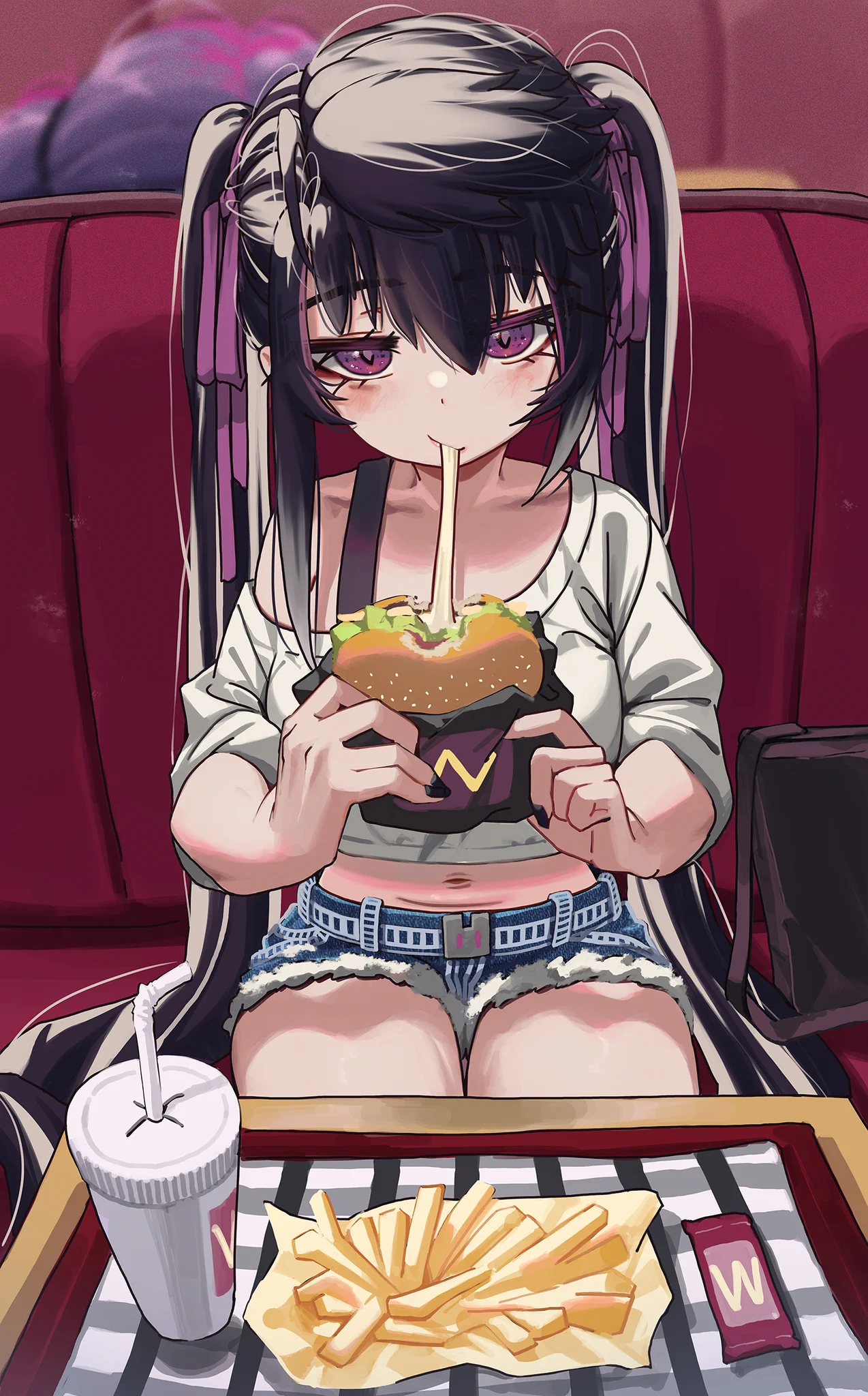 "Mmm~ So good... I love cheeseburgers!"#HariPriite https://t.co/8EMpPtmlvp