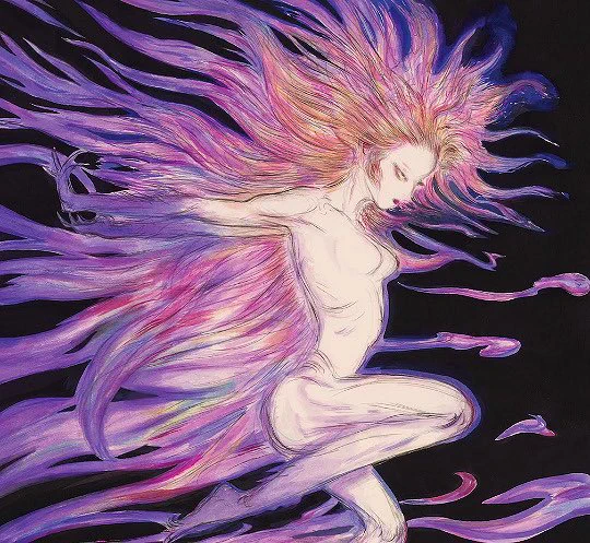 Terra and Esper Terra by Yoshitaka Amano for Magic The Gathering https://t.co/6WeSr2oWjm