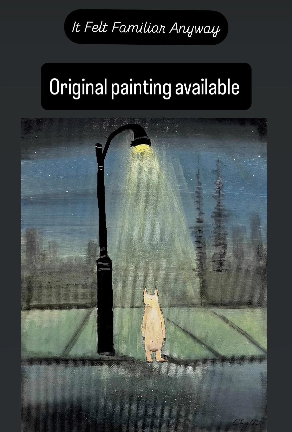 It Felt Familiar Anyway // 8x10 original Acrylic painting available - https://t.co/ioAQEvcs3g https://t.co/vciZeUlssP