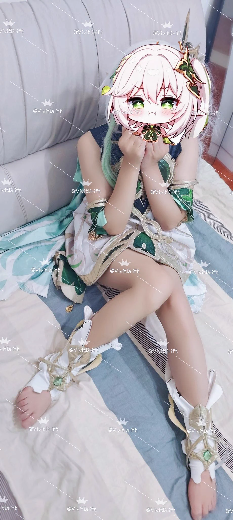 宝贝们，端午安康。纳西妲，已经准备好艾草了。#上海cd #上海跨性别 #上海人妖 #上海男娘 #上海ts #杭州cd #杭州人妖 #杭州男娘 #杭州ts #原神 #cosplay #纳西妲 https://t.co/aYGTgqwazN