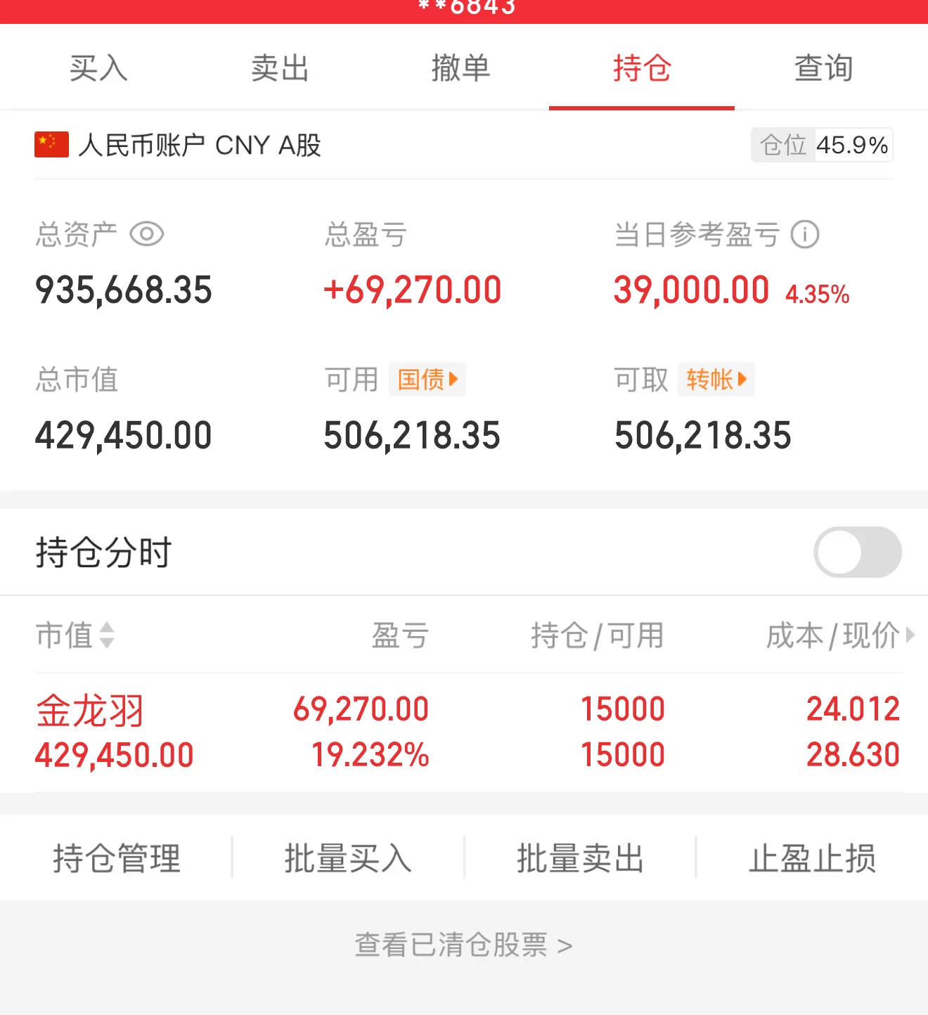 今日操作 ᥬ🌝᭄
卖出：无
买进：无
 金龙羽 持仓 

 电网设备今天分歧之后走强 拉升涨停 继续持仓 有可能有二波
有仓位的来交流，主页加我 https://t.co/GqwsoLnG6v