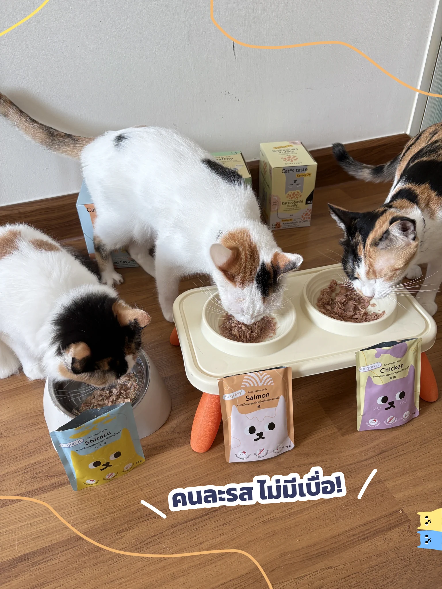 กินกันเกลี้ยง! ไม่เหลือให้แม่ล้างถ้วยเลยจ้าา~ 🍽️🐱Cat’s taste ฟินทุกคำ รสชาติดีไม่มีผิดหวัง📌 ไม่เติมโซเดียม📌 ไม่ใส่วัตถุกันเสีย📌 ไม่มีธัญพืชปน📌 คุณภาพระดับญี่ปุ่นแท้ๆ Human Grade.เปลี่ยนมื้อธรรมดาให้เป็นมื้อที่น้องเลียถ้วยจนแห้งได้ในราคาเบาๆพิกัด 👉 Cat’s taste ทุกช่องทางออนไลน์~🧡 Shopee: https://t.co/e9SPk0YP1n💜 Lazada: https://t.co/VHr4NfmsT9❤️ Tiktok Shop: https://t.co/b7VZwf9Udz#Catstaste #Catstasteคิดมาแล้วให้แมวlove #รีวิวจากผู้อีทจริง #ทาสแมว