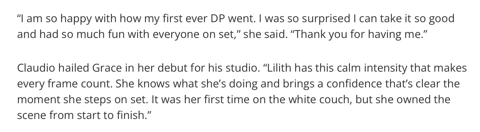 Check out the AVN press release for the debuts of Lilith Grace on DP Diva and Lucia Rossi on Perv City, directed by Maestro Claudio the Magnificent‼️

Link and tags in the comments ⬇️ https://t.co/jtXPVPjC4E