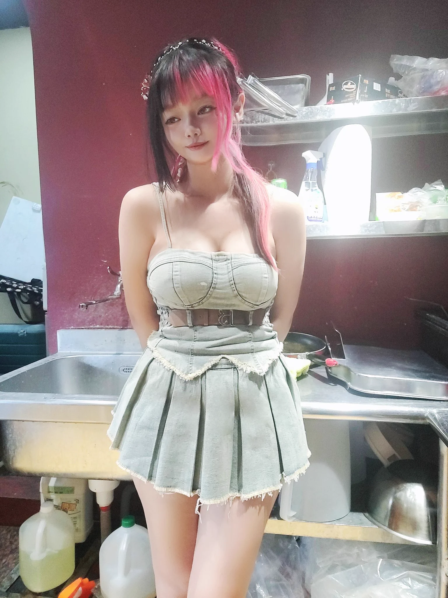 衣服有點小件壓胸了 但是好好看～我在：火記煎餅果子－中科店臺中市西屯區福順路358號#只要有開店我都在 https://t.co/zmTNoTbX2P