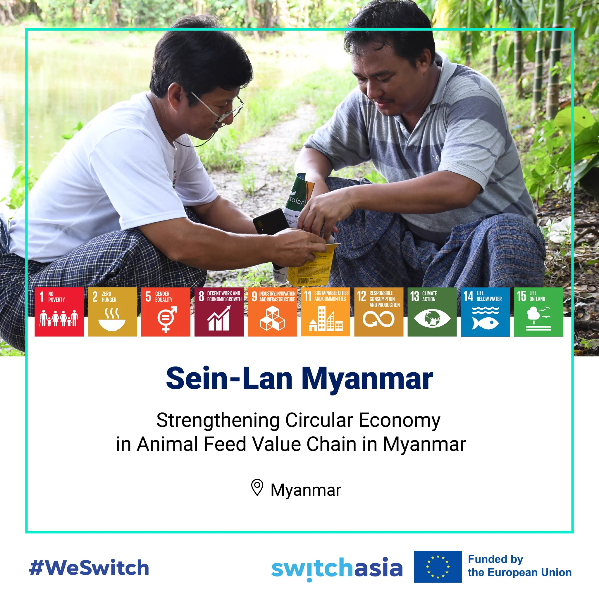 🐟 🐓 Myanmar’s animal feed sector has expanded rapidly, but political instability and rising input costs have disrupted progress and increased pressure on smallholders. 🇲🇲 This @switchasia project promotes sustainable feed practices by using agricultural by-products, cutting costs, reducing waste, and boosting resilience for MSMEs and small farmers in the value chain. Learn more 👉 https://t.co/LAOwGT5gsR@EUMyanmar @eu_partnerships @mercycorps @RecygloW