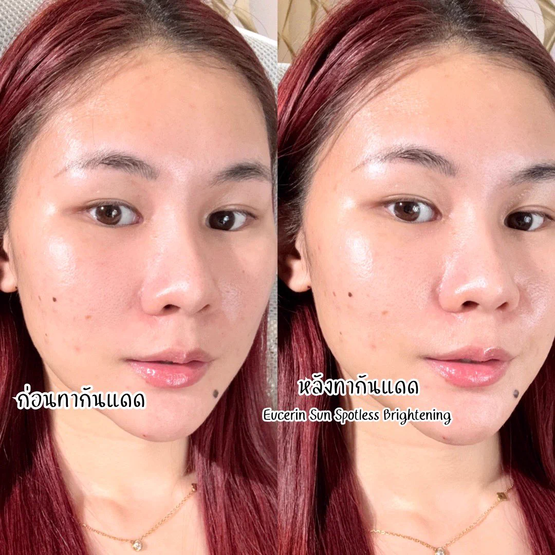 ยิ่งทาผิวยิ่งปัง ยิ่งทาผิวยิ่งสวย !กันแดดตัวจบเรื่องฝ้า ต้องยกให้ Eucerin Sun Spotless Brightening SPF50+ PA++++  ☀️ สูตรนี้เป็นกันแดดลดฝ้าที่ป้องกันผิวขั้นสุด มี ไทอามิดอล สารไบรท์เทนนิ่งที่ดีที่สุดจากยูเซอริน เป็นส่วนประกอบสำคัญเลย ที่ช่วยลดฝ้า  จุดด่างดำ แล้วตัวนี้ปกป้องได้ครบทุกรังสี UVA UVB แสงสีฟ้าเลย ครบจบมากเนื้อบางเบา เกลี่ยง่าย ไม่รบกวนเมคอัพ หน้าไม่หมองระหว่างวันด้วย ยกให้เป็นไอเทมที่มัทแฮพ เหมาะกับแดดบ้านเราสุดๆ ไม่ทิ้งคราบ ไม่เหนอะหนะ เป็นกันแดดพร้อมบำรุงตัวเดียวจบ ใช้ทุกวันทั่วหน้าและคอ เห็นผลชัดเจนภายใน 2 สัปดาห์ ให้เป็น No.1 กันแดดลดฝ้าตอนนี้เลย#กันแดดจบฝ้าปกป้องสูงครบทุกรังสีUV #EucerinThiland #ฝ้า #พิกัดสกินแคร์ #ป้ายยา #ใช้จริงรีวิวจริง