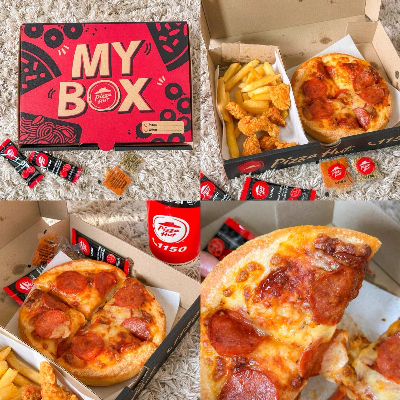พิซซ่าฮัทมายบ้อก A ใน grabfood ชีมีโปรเหลือแค่ 129 บาท แล้วใส่โค้ด 𝗣𝗛𝟭𝟬𝟬 ได้ลดเพิ่มสูงสุด 100 บาทไปอีกก คุ้มมากก สั่งมากินคนเดียวแบบฟินๆ😋 https://t.co/5fDLO32nJf