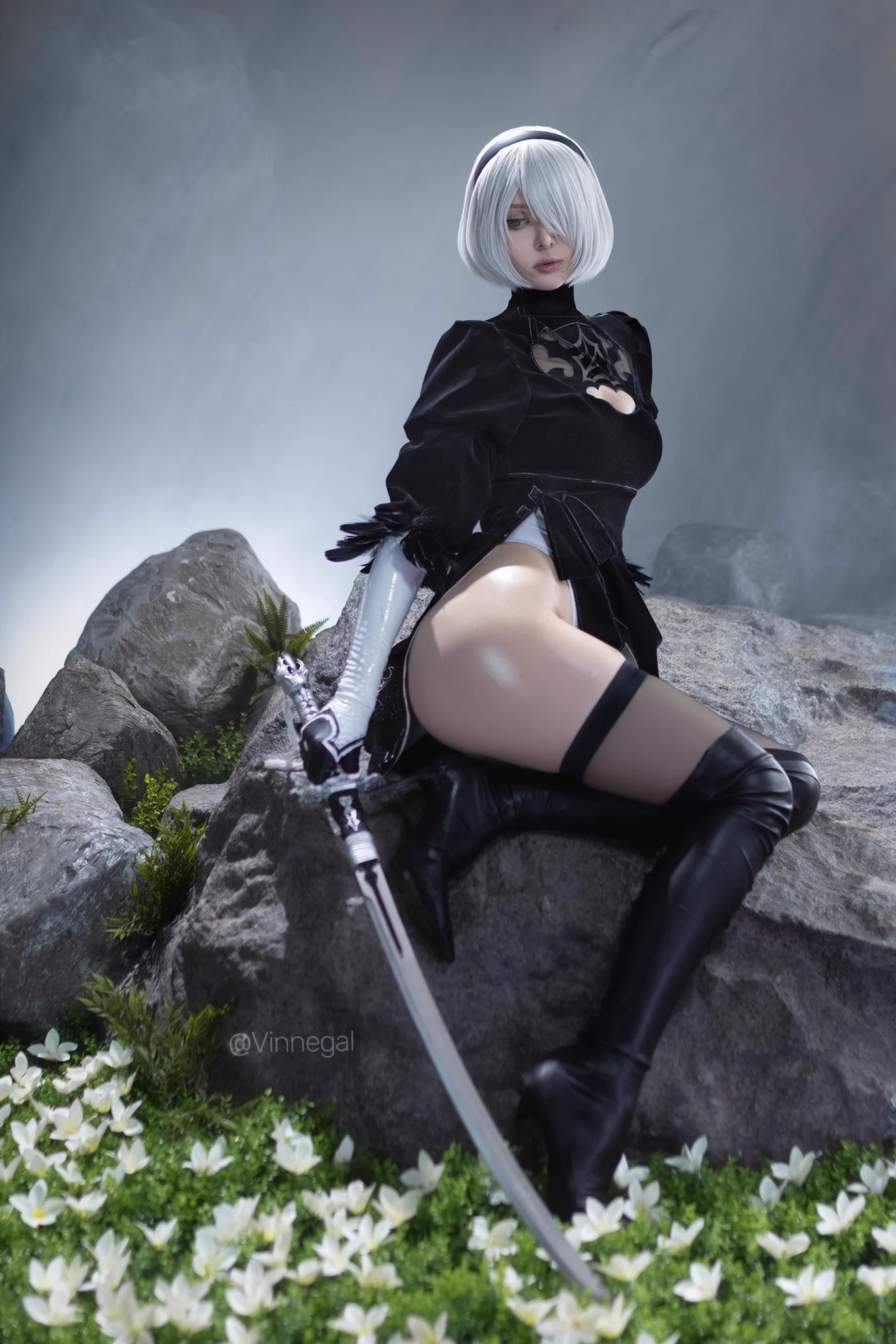 my 2B NieR: Automata cosplay 🌿 https://t.co/liYvm5MCGE