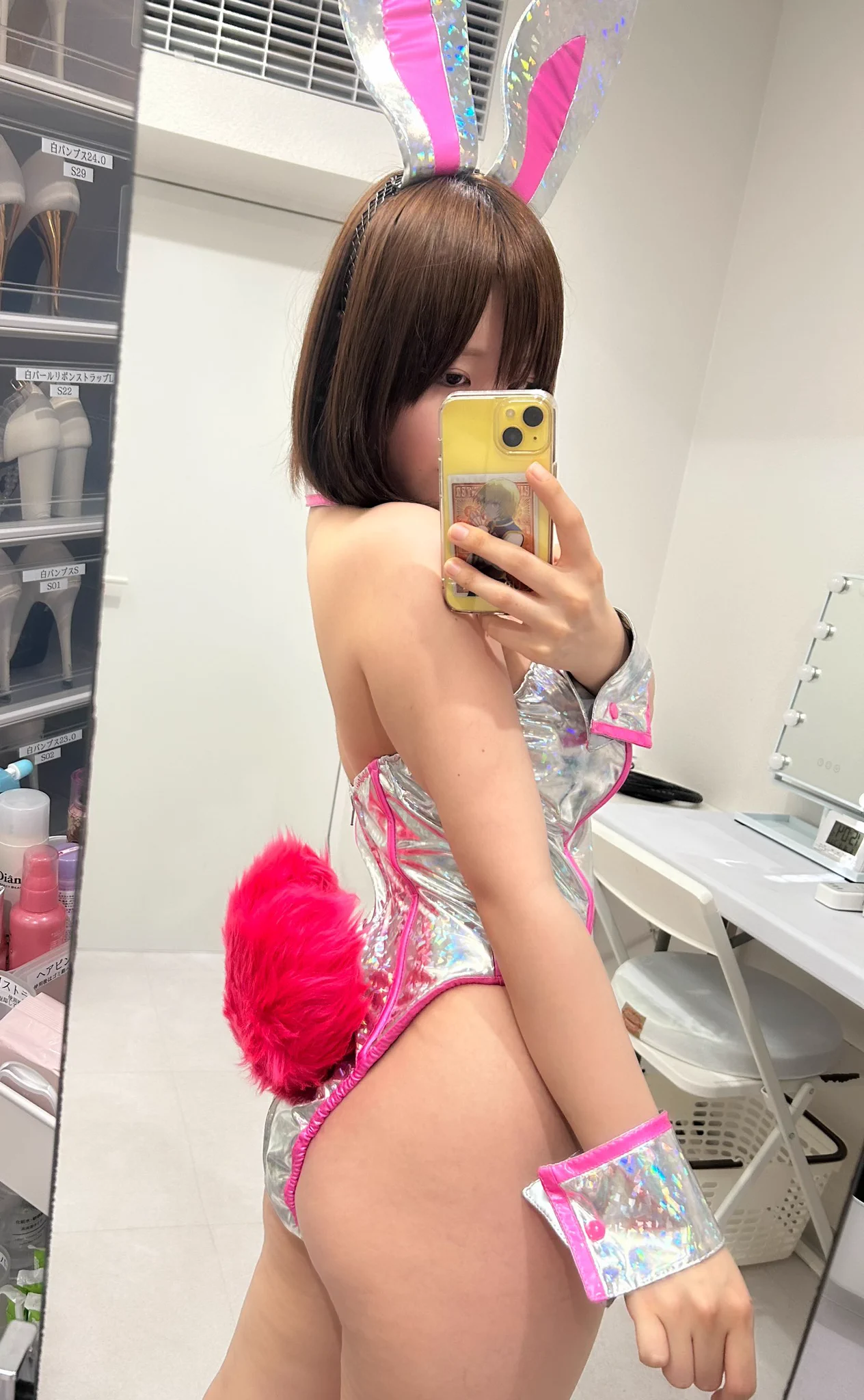 パラレル撮影会ありがとうございました！フラットシーマーハイサイドNEONとミラーボールバニー👯‍♂️発色良くて可愛い☺️ https://t.co/fsmfME5dkX