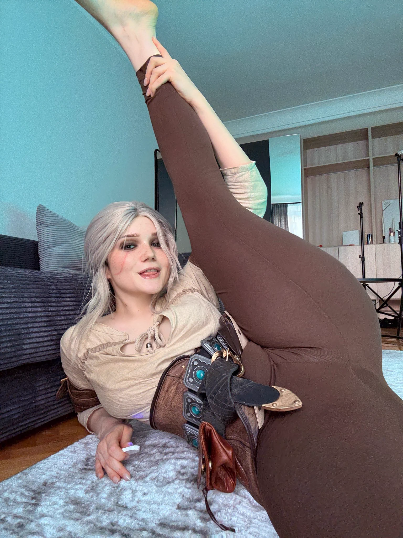 I guess Witcher schools taught me some really good stretching 😏⚔️💫 #Ciri #thewitcher4 https://t.co/z5jybp6Hwm