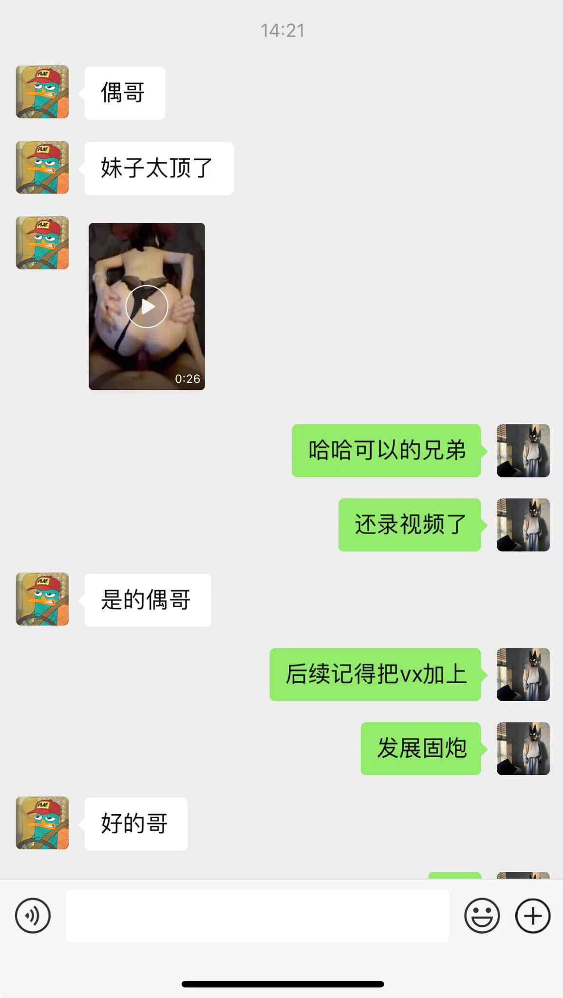 选择约炮代聊的兄弟 
成功得吃高质量健身女，已发展固定炮友

约炮代聊需要你一些个人的基本信息，例如职业爱好生活照，然后我们去你地区的社交软件给你认识妹子，然后约炮，后续发展固定炮友，一直约炮

投稿
@SexytoDoll 
@SexytoBaby 
@SexytoGirl https://t.co/tCPEuJ5qHc