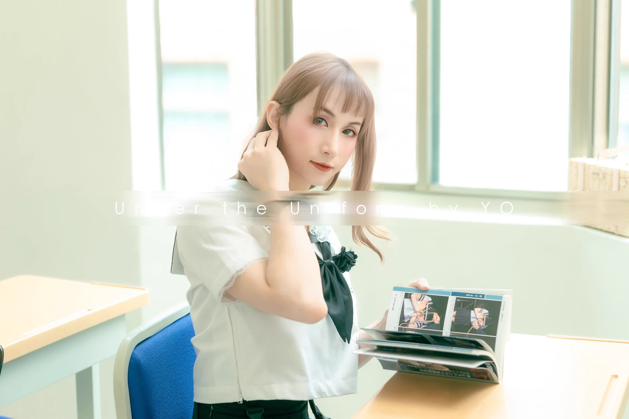 你知道清純的女生在書桌底下都在做什麼事嗎？

這本的我真的好可愛喔！
被拍的時候一直感覺害羞
下面居然穿著包蛋絲襪內褲！
真的太可愛了🥹🥹🥹

65張寫真購買連結留言收喔

推薦很會拍照的攝影

📷拾捌寫真製作所 https://t.co/VxMq0I8XSY