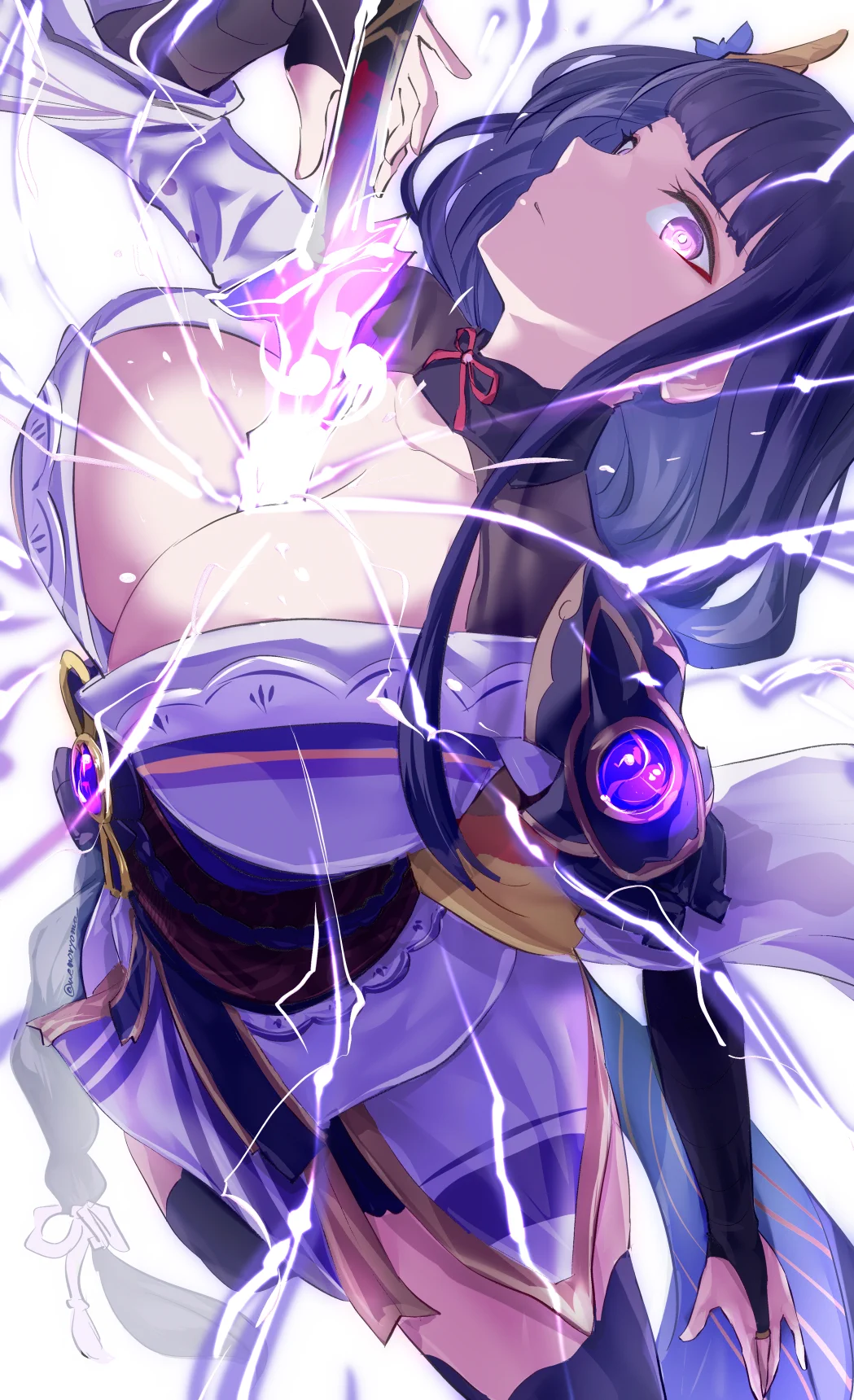 お誕生日おめでとう⚡　＃原神　#雷電将軍生誕祭2025 https://t.co/vEYuG9pntC