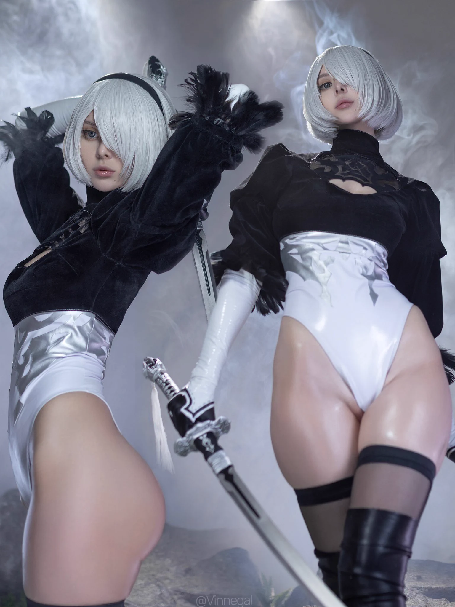 Glory to mankind? 🌿◼️ 

#NieRAutomata #2B https://t.co/lmPPFVNXPb