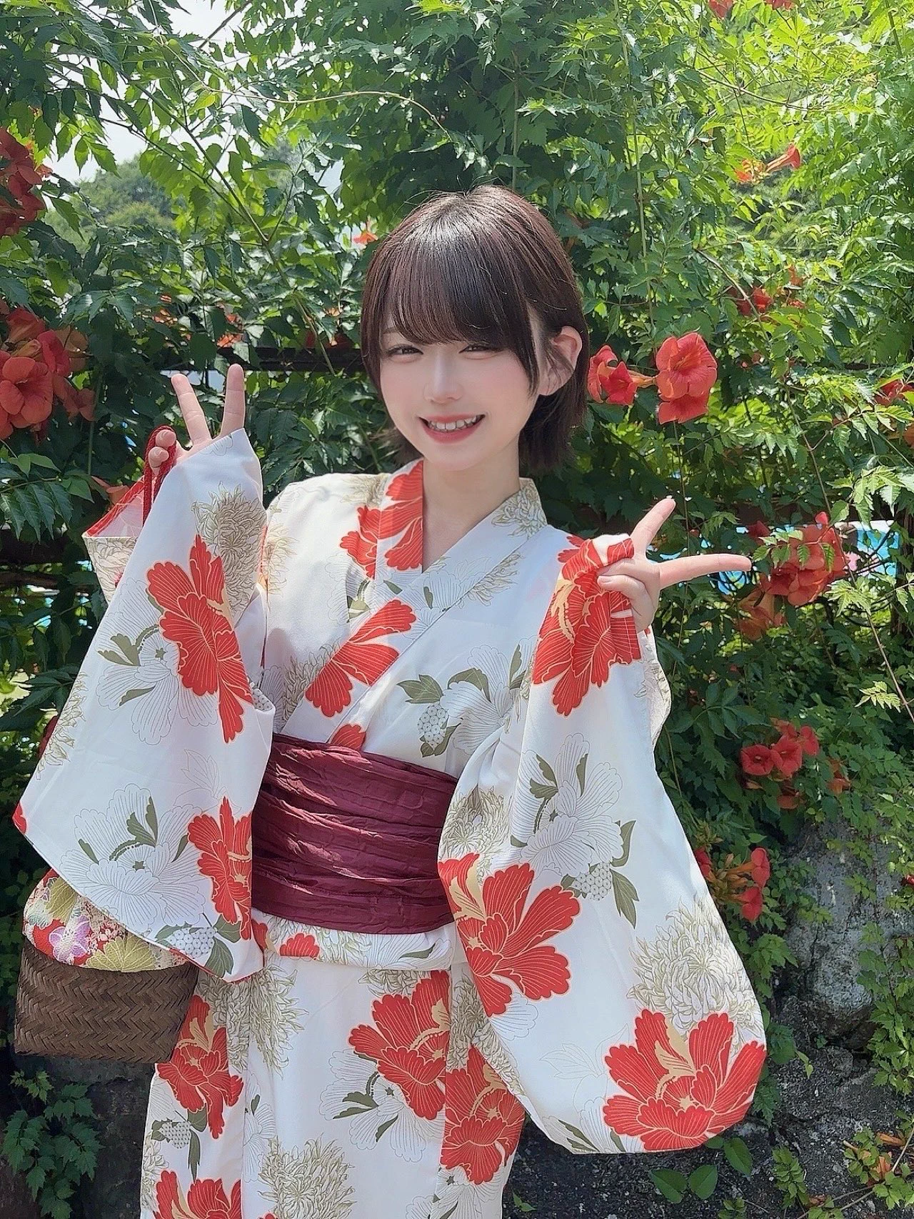今年初の浴衣きました〜👘 🌼 https://t.co/XFGpTIOOMA