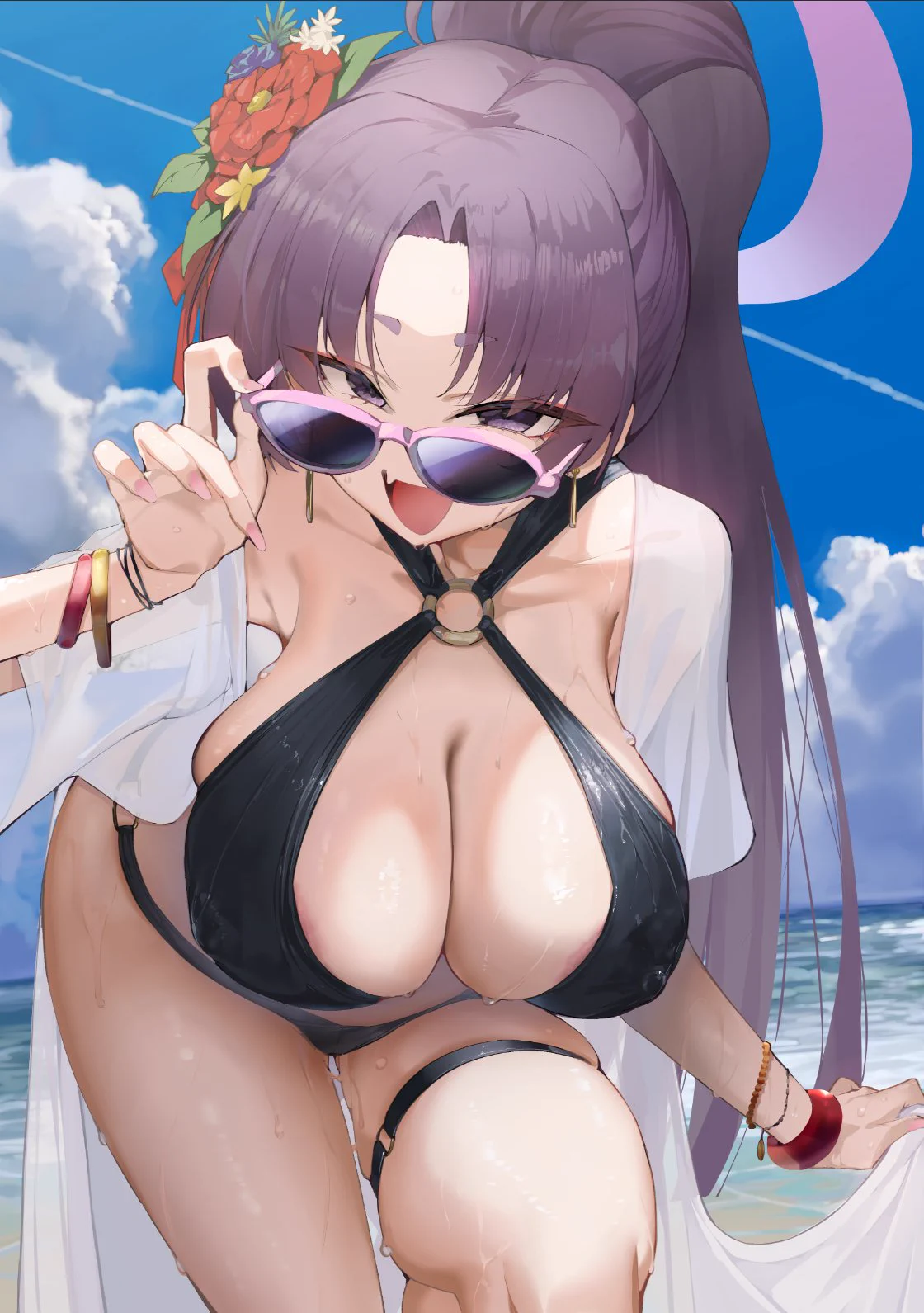 ユカリ水着　＃ブルアカ https://t.co/HmAiqd50Ic