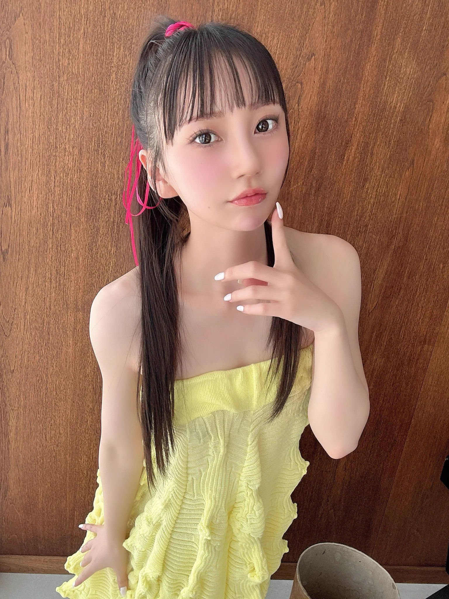 ドラミちゃんみたいな色って言われた🥹笑 https://t.co/dXb0ARhUVg