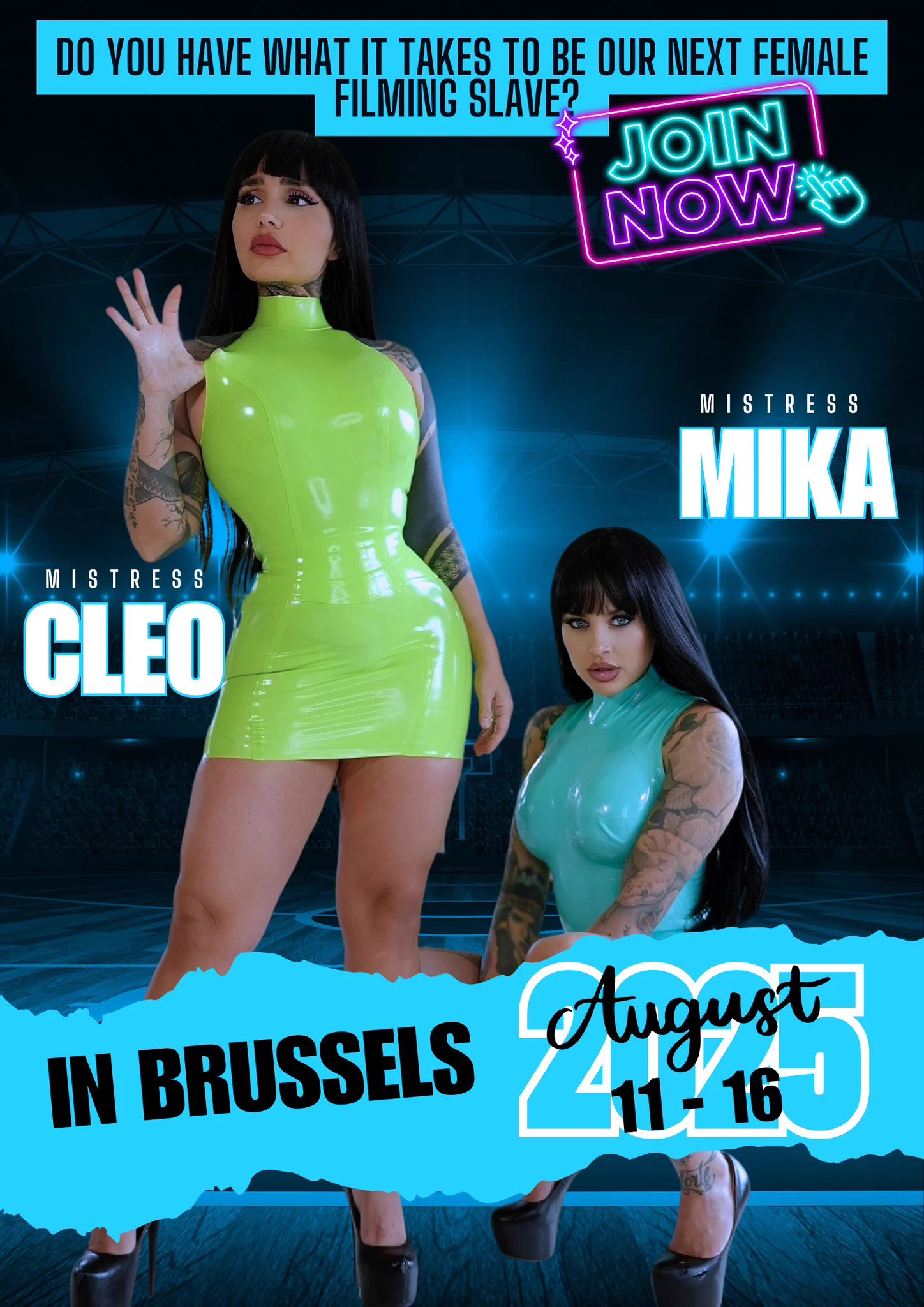 🎥 FEMALE FILMING SLAVE WANTED 

📍 Brussels 

📅 any day between 11th - 16th August 

💥 ID must be brought on the day 
 
@mistress_mika_ @mistresscleo5_ https://t.co/GIrY6eZKg1