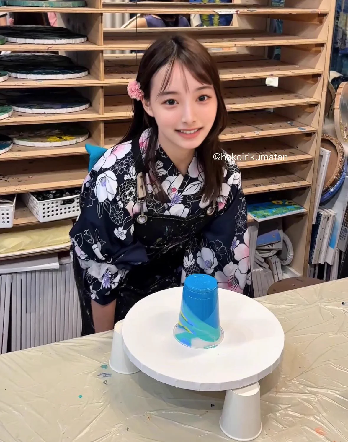 世界に一つだけのりのアート作品、受け取ってくれる方いますか？🩵 https://t.co/Cjrtao5gFb
