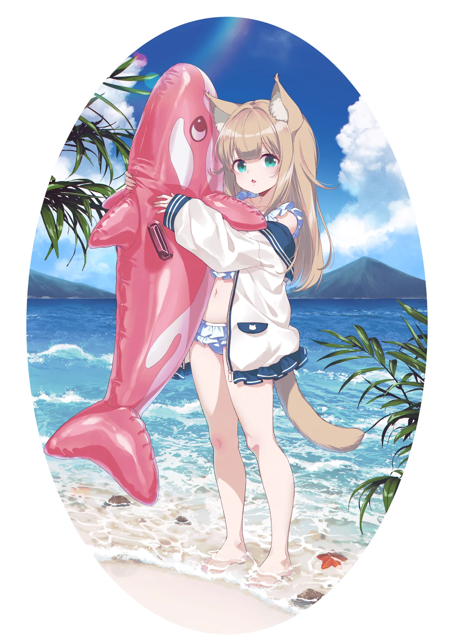 Summer kinako🐈🌊🌴🌈
#うちのねこが女の子でかわいい https://t.co/r19euYPVEq