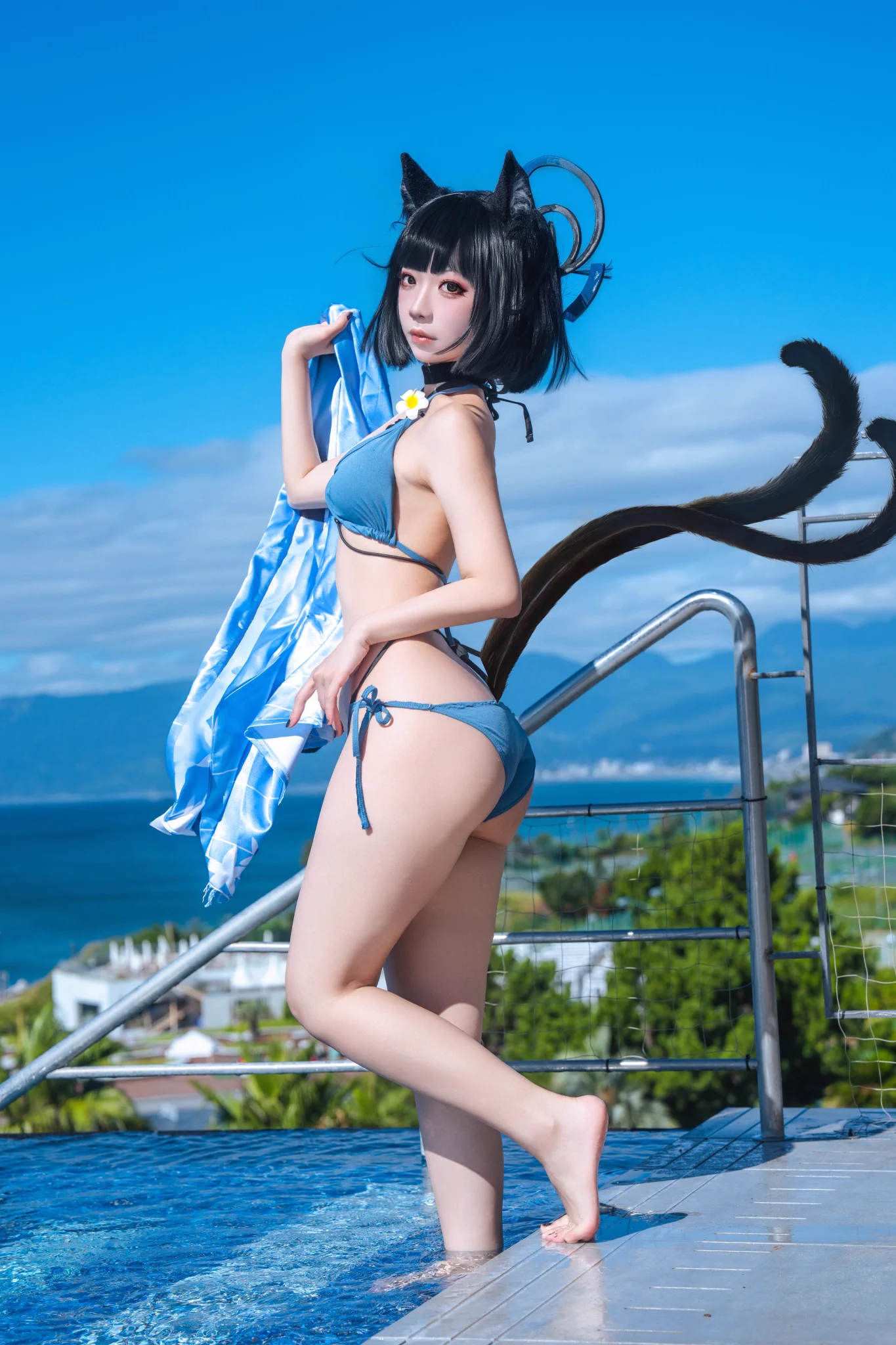 キキョウ💙水着 

#ブルアカ #BlueArchive https://t.co/OvqArNJ578
