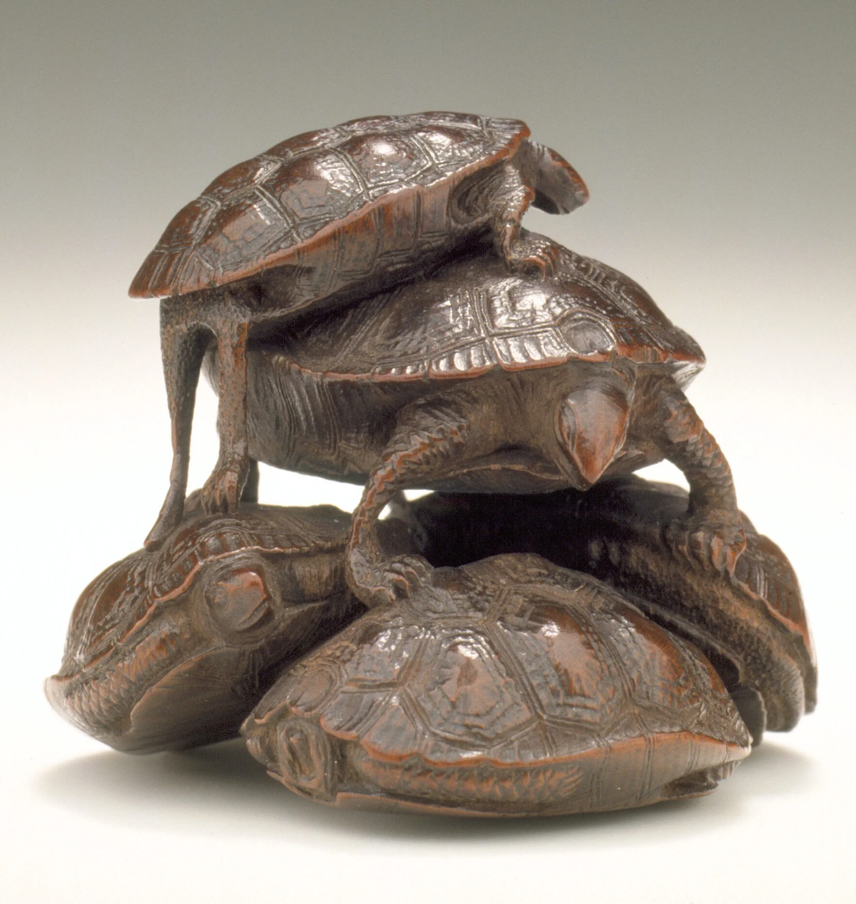 Turtle group, small sculpture; Culture: Japanese, Edo period; place of origin: Japan; early to mid–19th century AD; artist: Ryōichi (or Yoshikazu). https://t.co/OpJ1LlnAnU