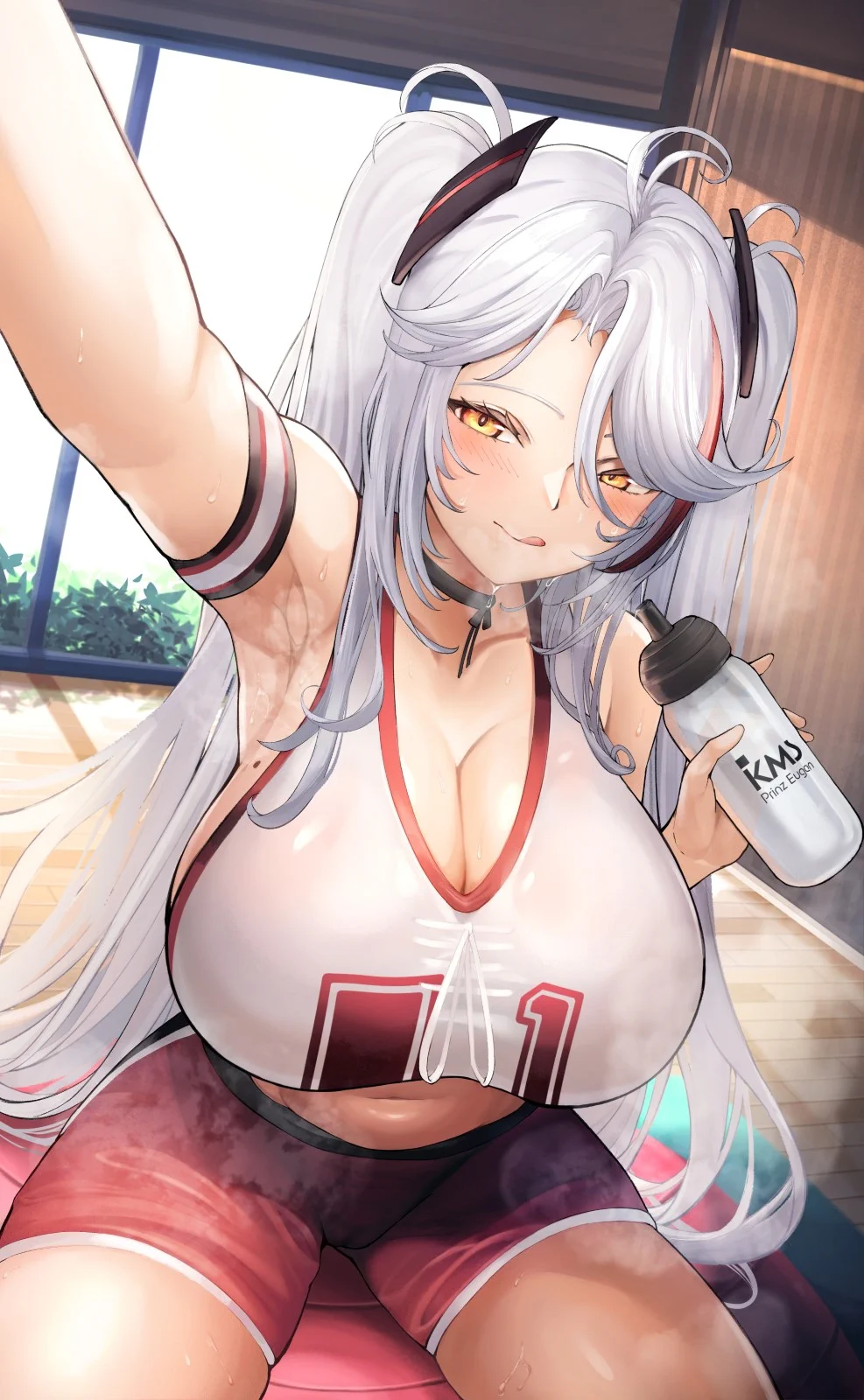 歐根下水日！😊🎂🥂🥳🎂
#プリンツ・オイゲン進水日
#アズールレーン https://t.co/gEdDkpcRAT