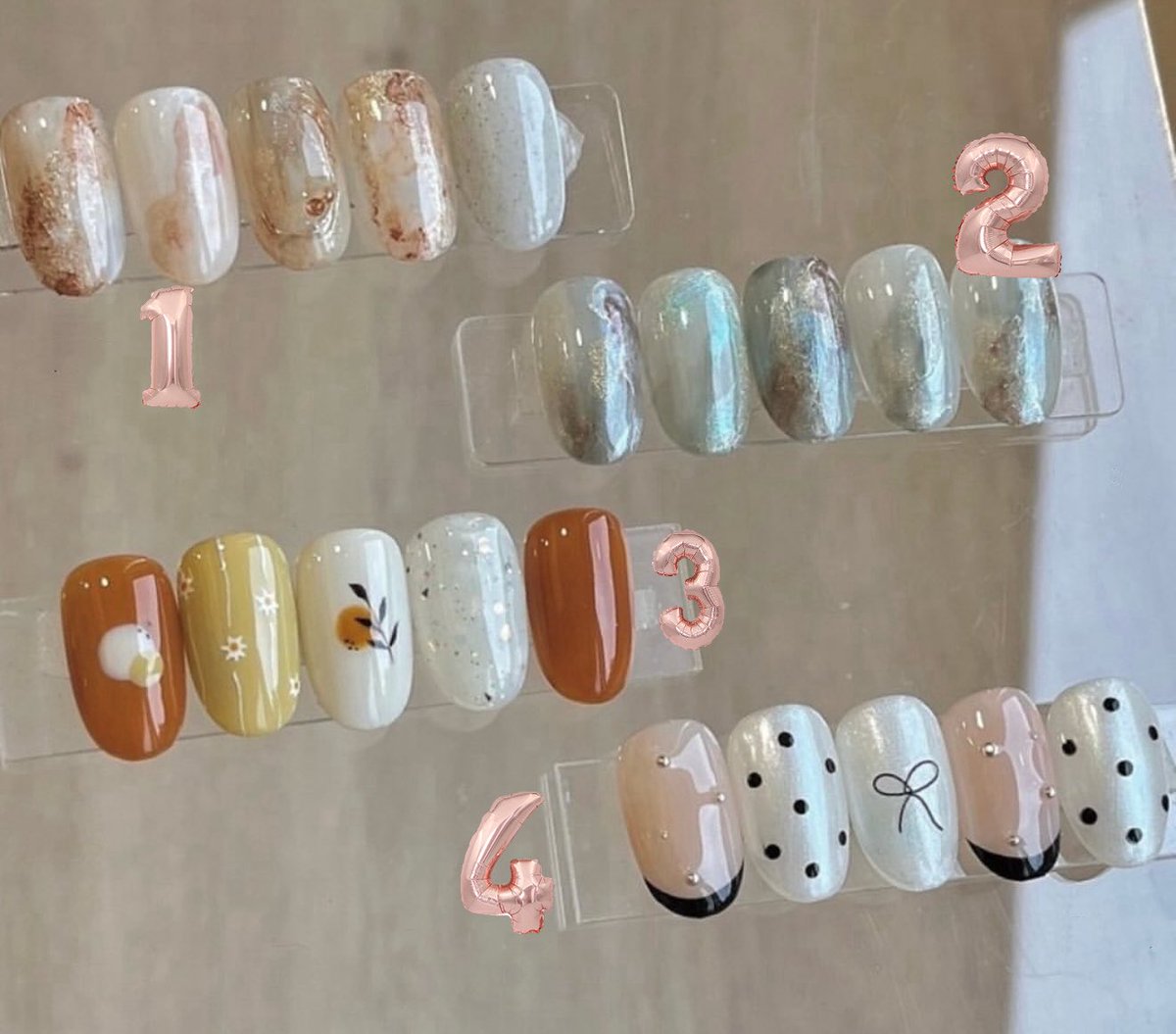 好煩 睡不著
不然大家幫我選一下明天美甲的款式好了
幫忙做個決定🥹 https://t.co/zBL4Lq04i4