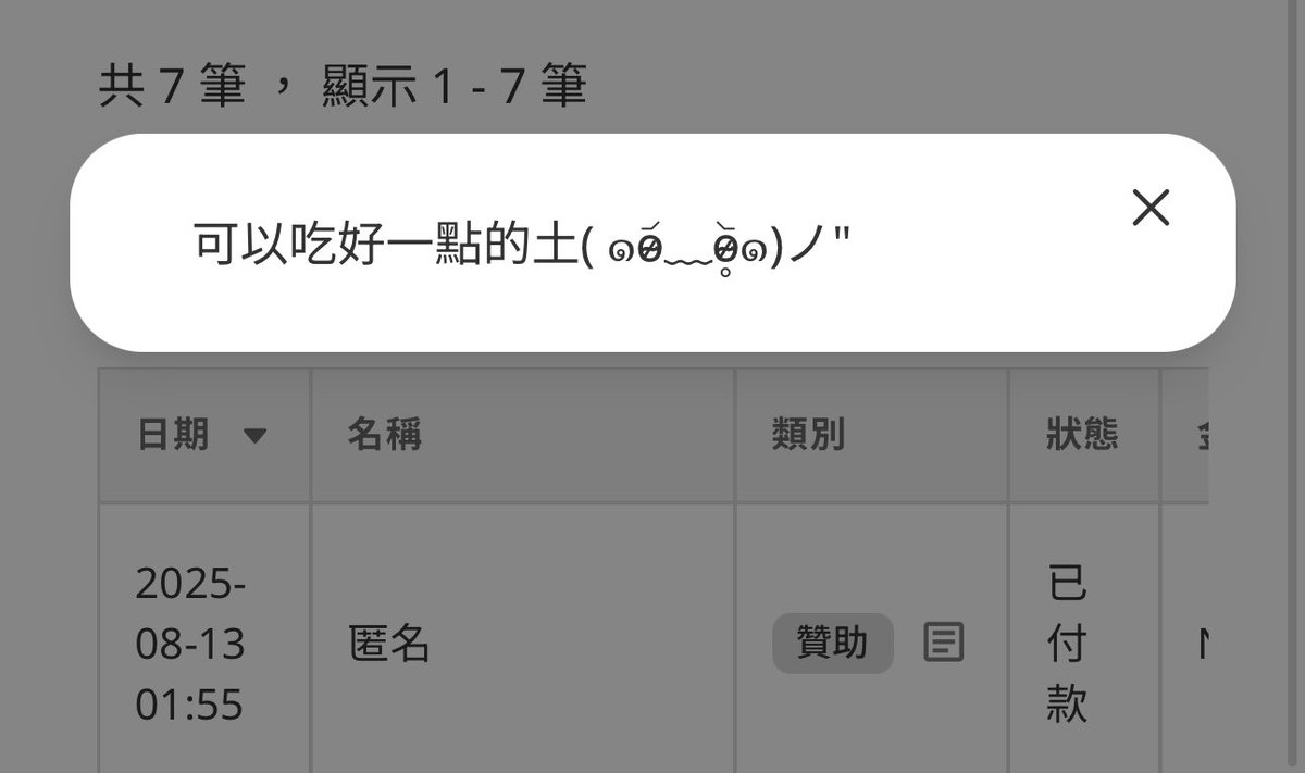 今天晚上直接收到了兩個大幸福ㄟ
這些推友怎麼那麼好啦給我送幸福😻
我真的愛死你們
做夢都會笑醒ㄟ
剛剛臨時接了個大半夜的高時數約會
其實不該這麼接過夜的
但這推友很好相處所以我給了殺必死
然後還收到了一筆匿名的鉅款抖內！
嗚嗚嗚謝謝你我的無名天使🥹
我會好好吃高級土ㄉ https://t.co/CNdXNQfF1O