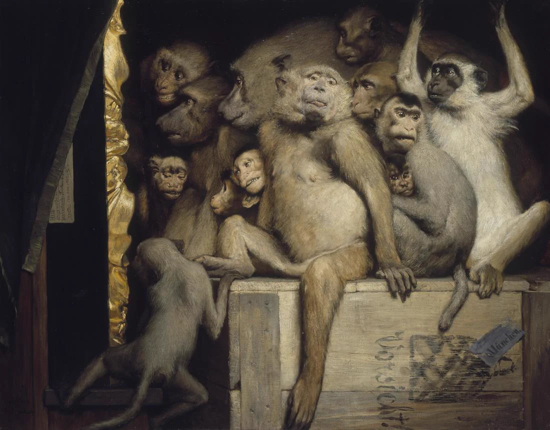 Gabriel Cornelius von Max - Monkeys as Judges of Art (1889) https://t.co/yvGLiDV8FW