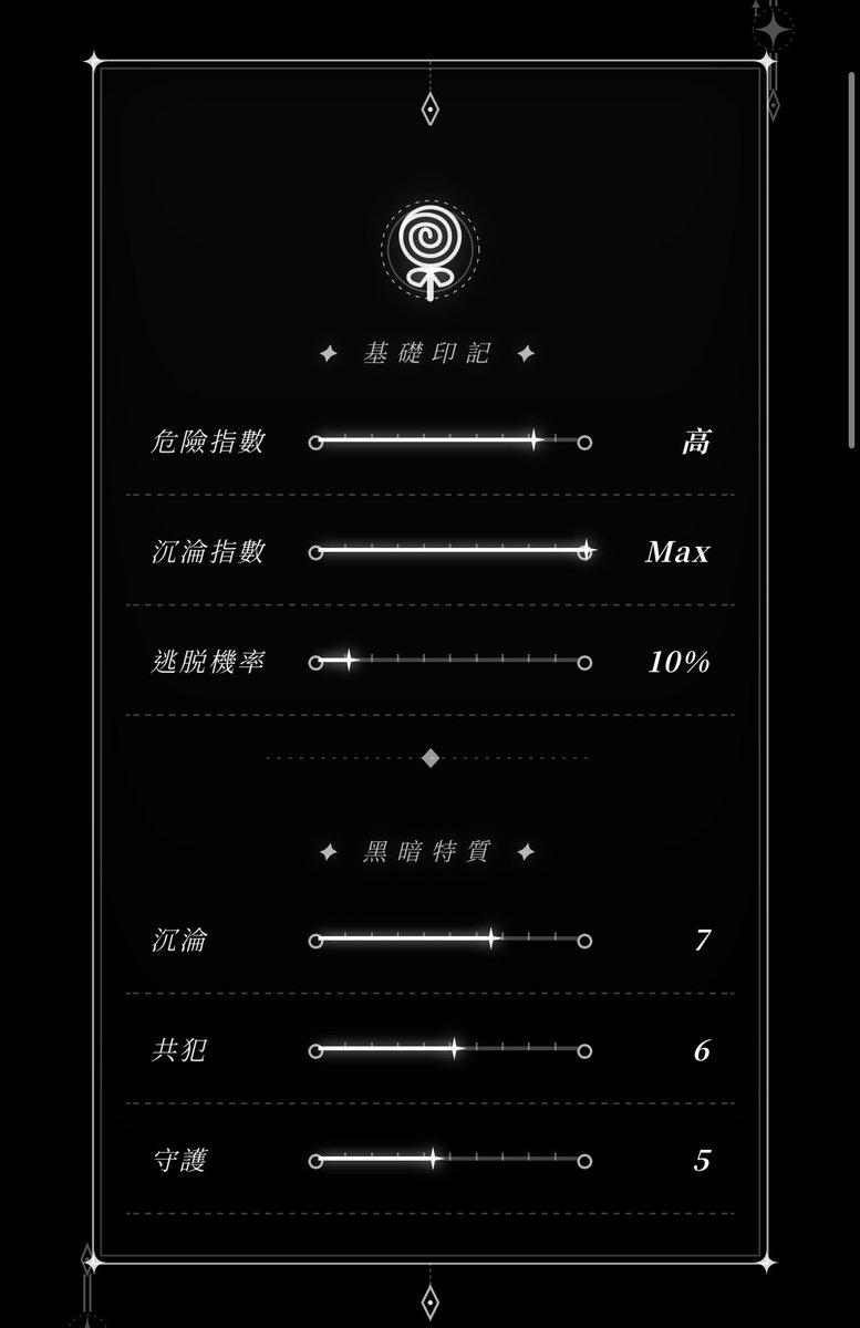 不過我是INFP
好喜歡黑暗印痕的描述
根本完全是我
求一個佔有囚禁攻、陰鬱偏執攻、偏執瘋子攻 https://t.co/LZEjarx4Tt