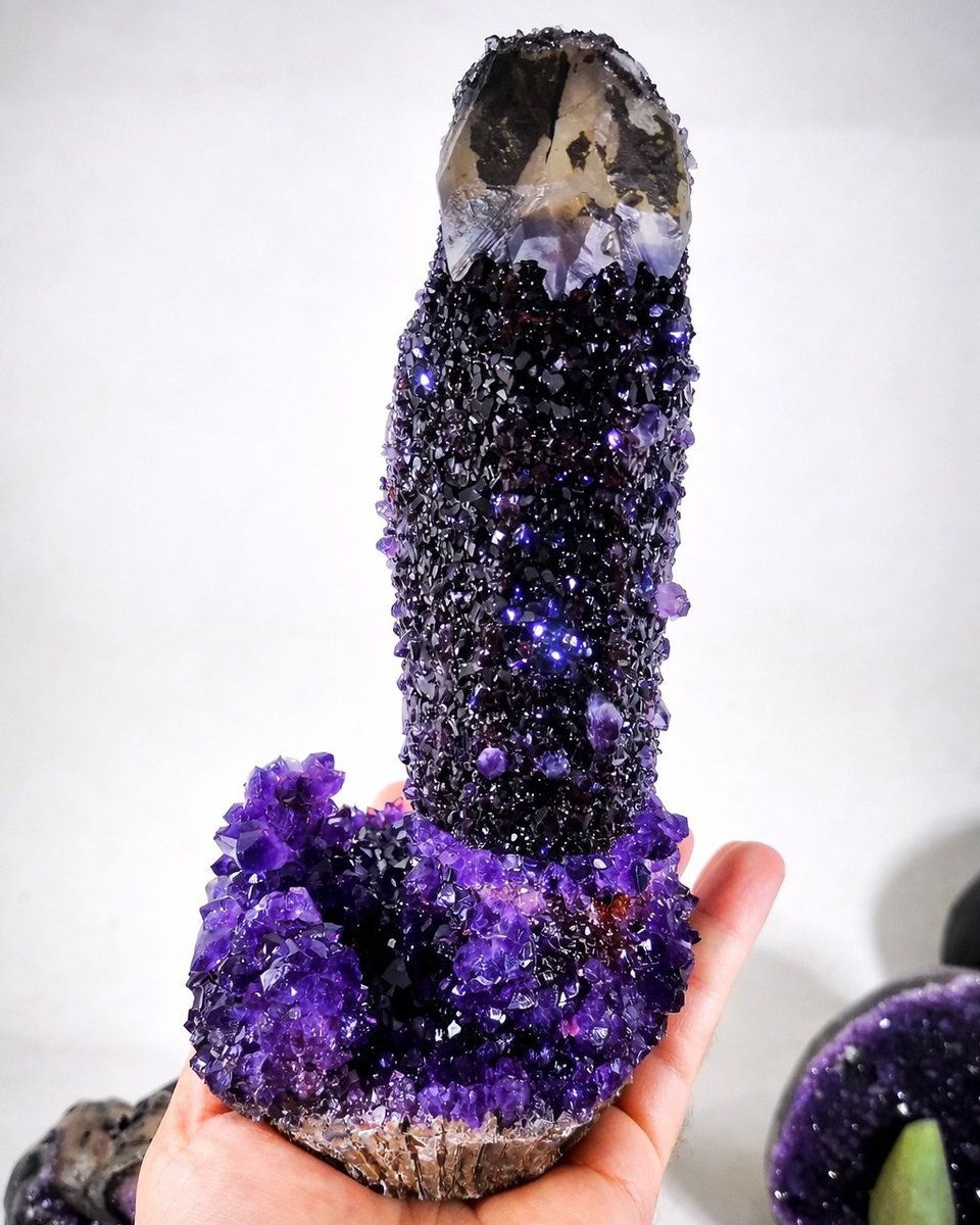 An extraordinary amethyst quartz mined in Artigas, Uruguay!  

📸: nowarminerals/ig https://t.co/qmAvZ1g5kP