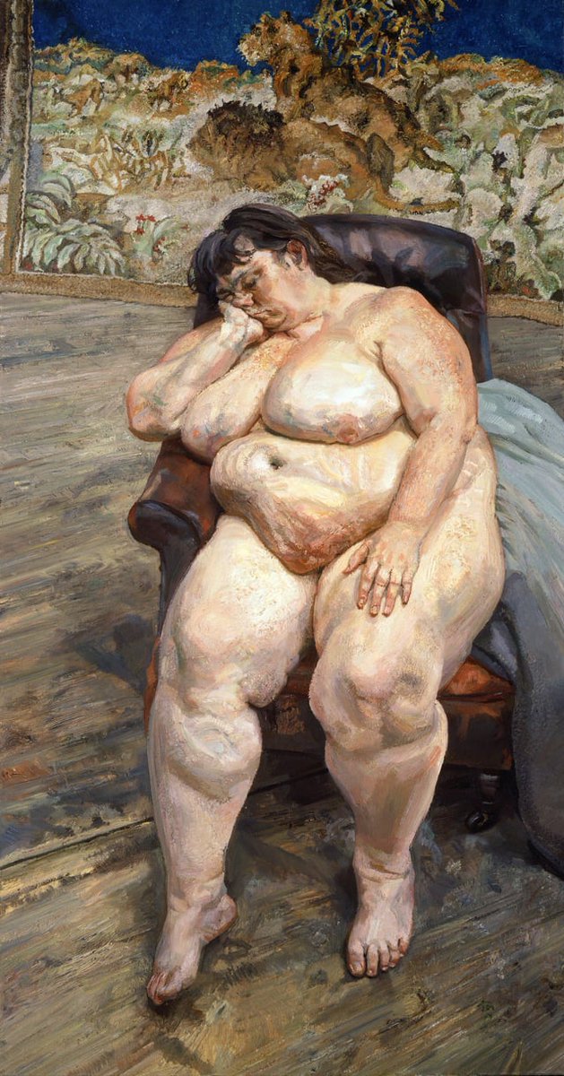 Sleeping by the Lion Carpet
Lucian Freud
1996 https://t.co/I6VYExrBWZ